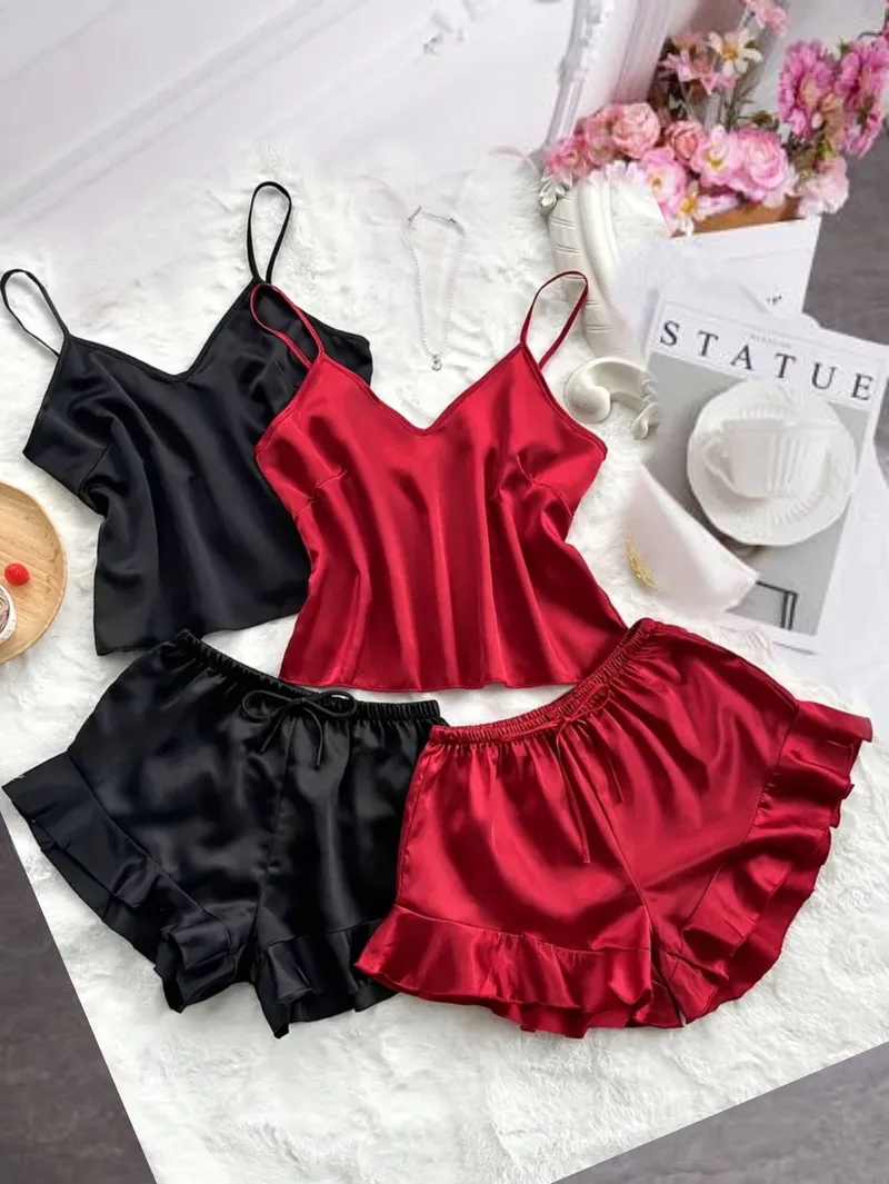 Pijama amor Negra o rojo c/u