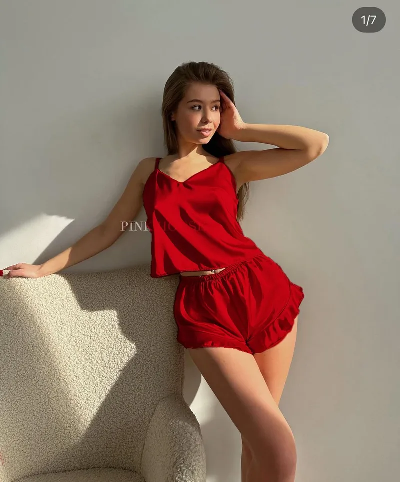 Pijama amor Negra o rojo c/u