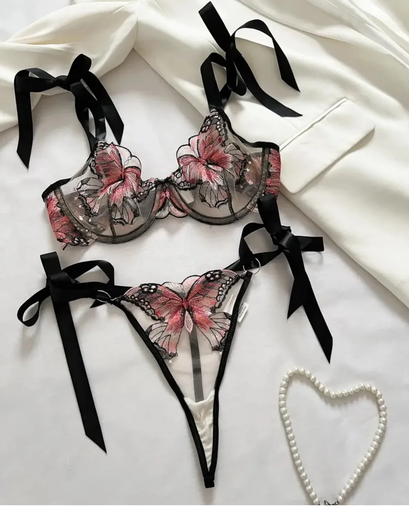 Set Mariposa libre Rosa
