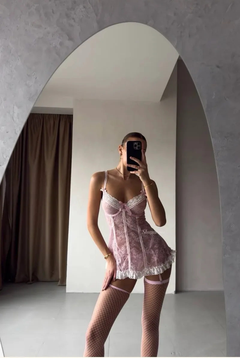 Baby doll tuya toda la noche rosa