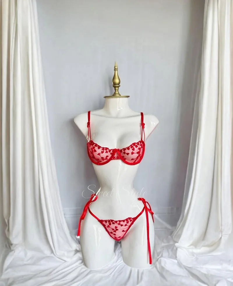Set corazoncitos rojos