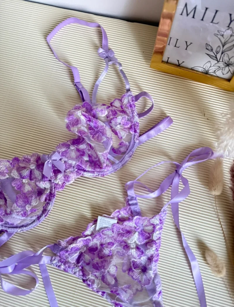 Set jardín lila