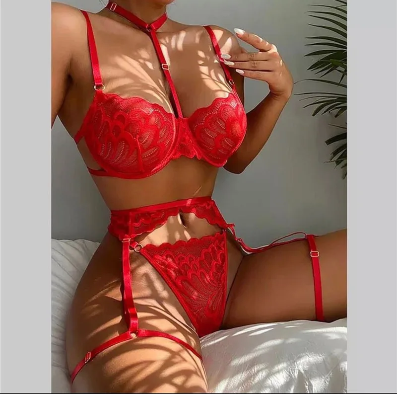 Set liguero rojo